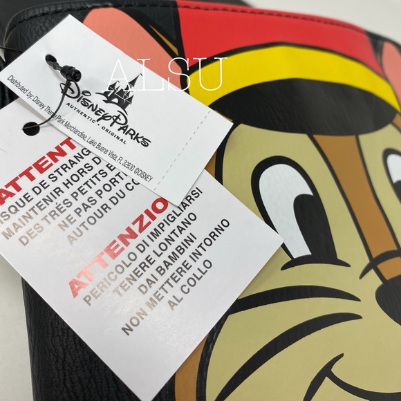 Disney Loungefly Mouse Timothy Dumbo 🔥SALE!🔥 Crossbody Bag Black Faux Leather - Picture 6 of 8